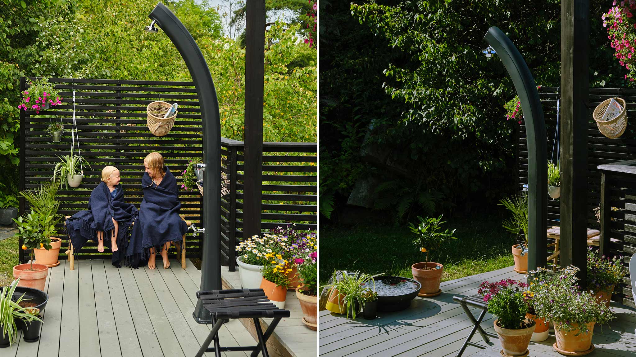 Utedusj på terrassen hos @aimforhappiness Utedusj på terrassen hos @aimforhappiness