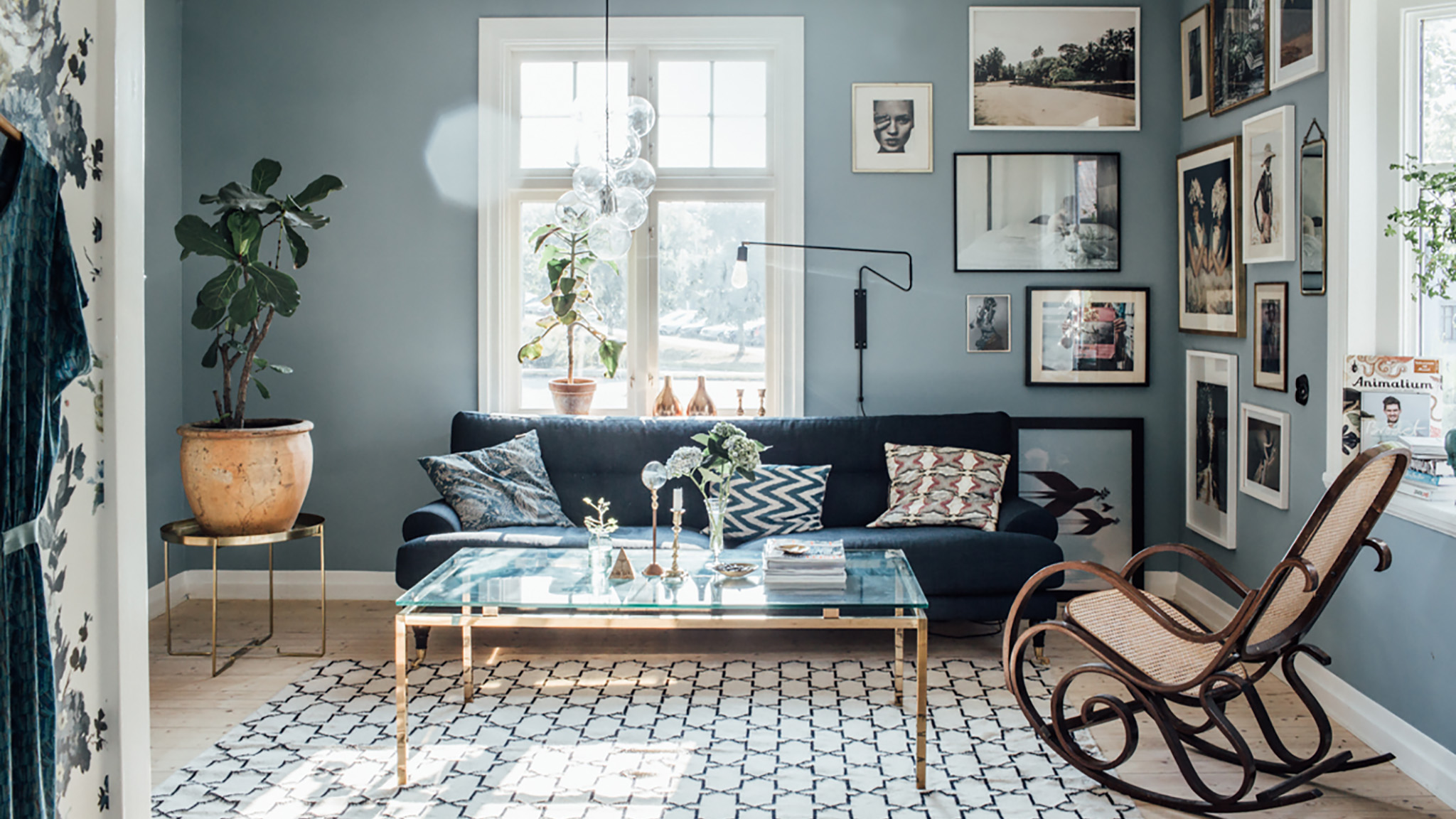 Blå sofa Blå sofa