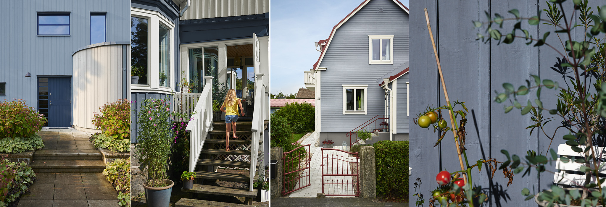 Blå husfarger Blå husfarger