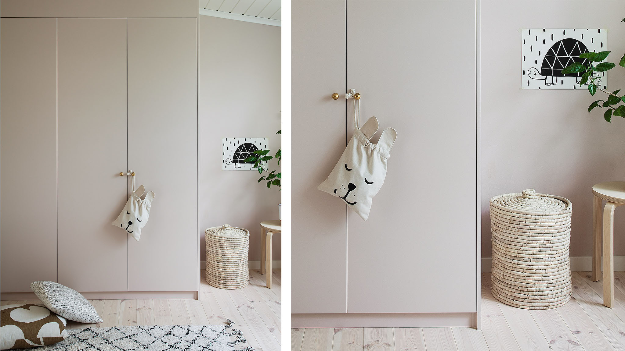 @bloggaibagis har malt garderobeskapene i farge Nordsjo tippi taupe @bloggaibagis har malt garderobeskapene i farge Nordsjo tippi taupe