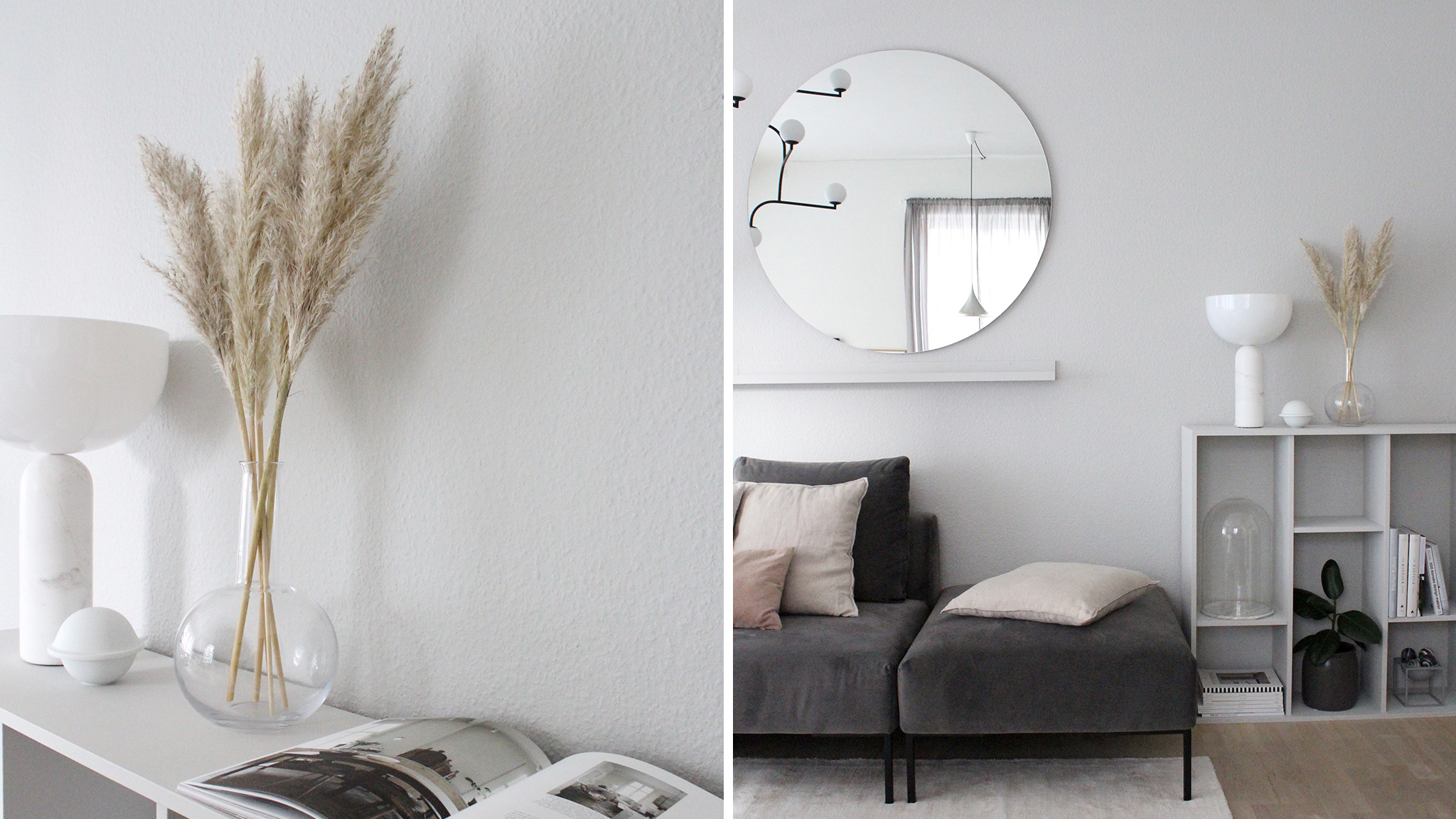 Varm grå farge på stueveggen hos Carla Carla velger sin egen signaturfarge - CarlaSofieMolge WarmGrey