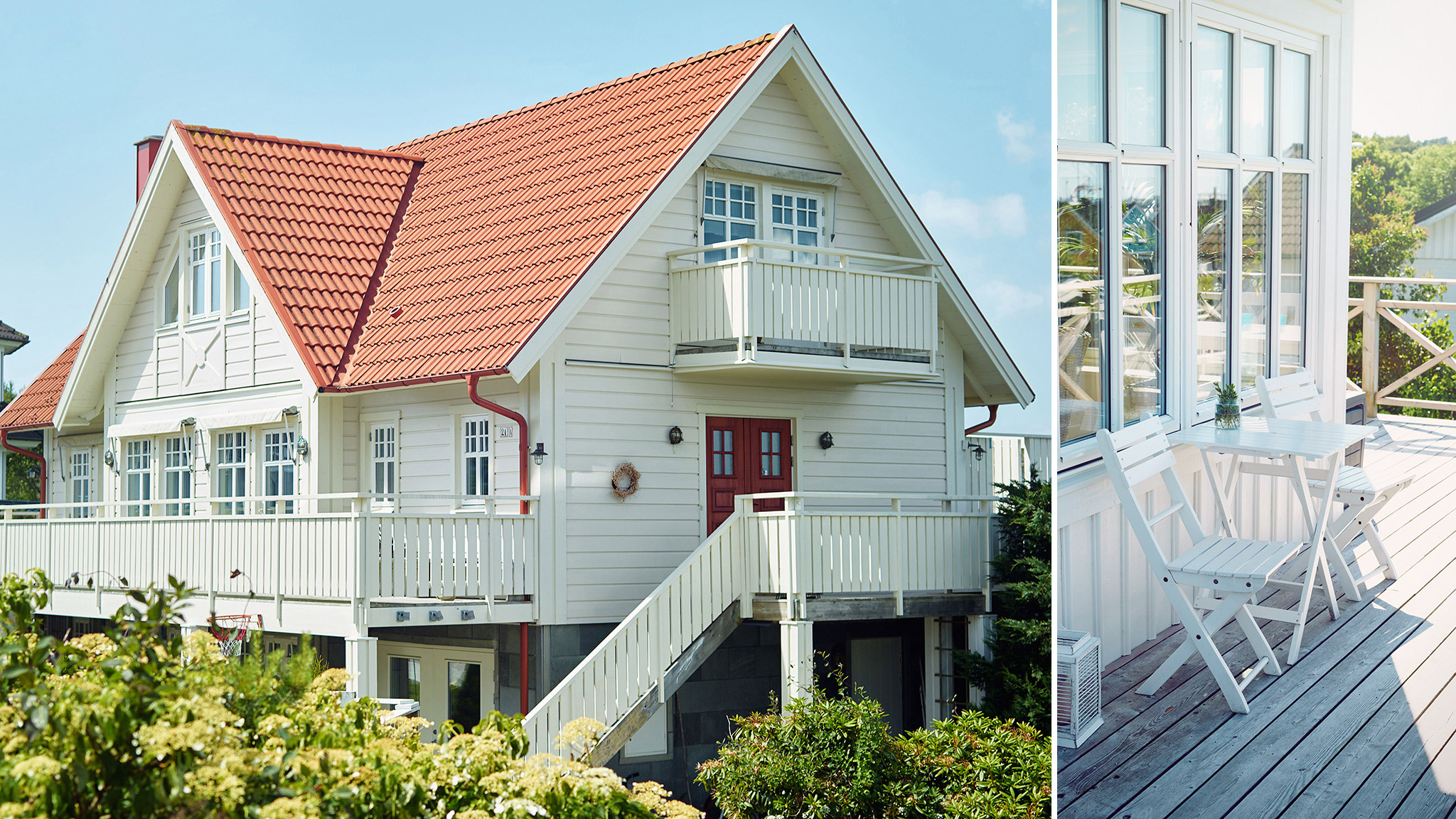 Hvite hus ved kysten Hvite hus ved kysten