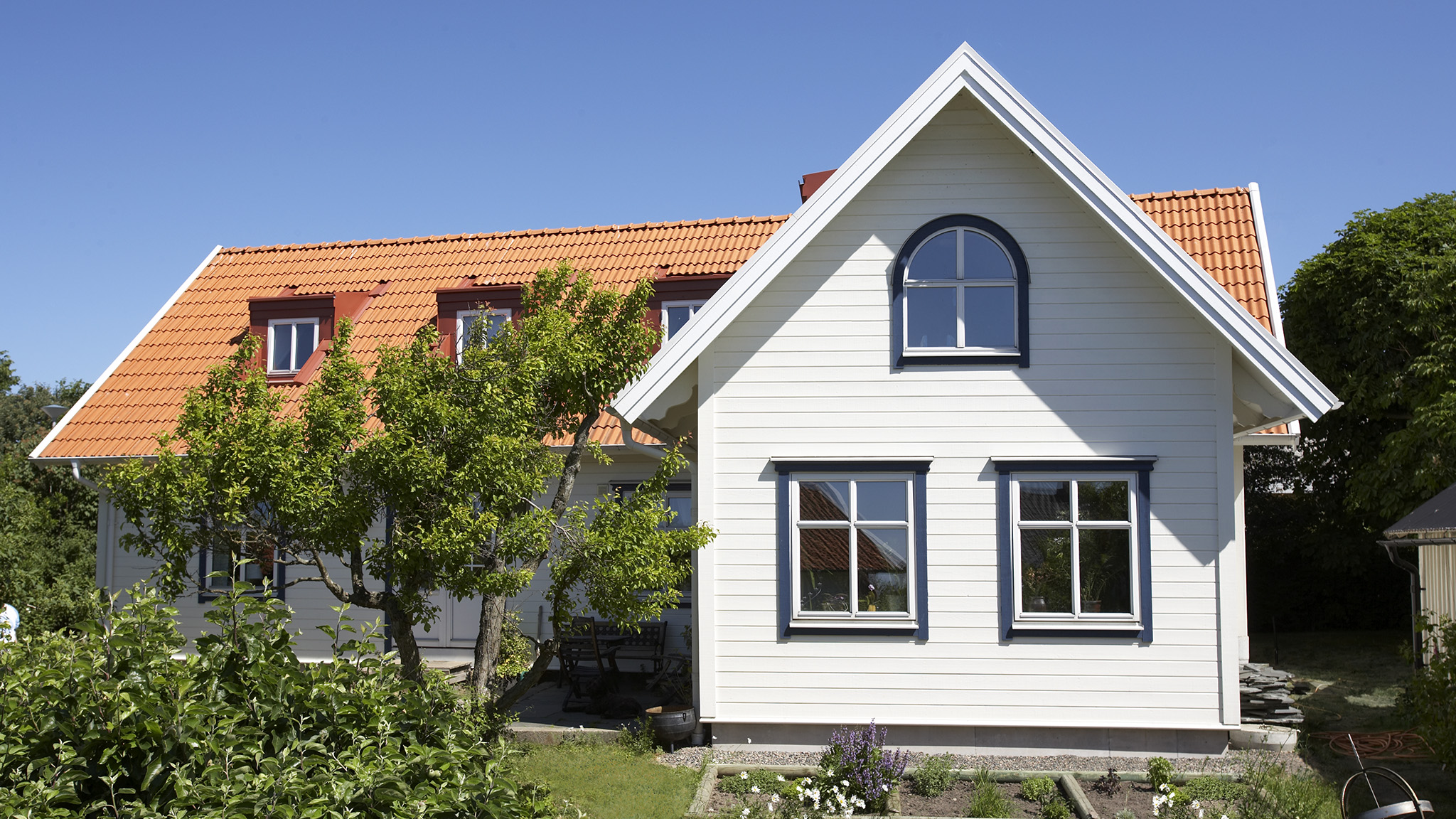 Hvitmalt hus i farge Nordsjö origami Hvitmalt hus i farge Nordsjö origami