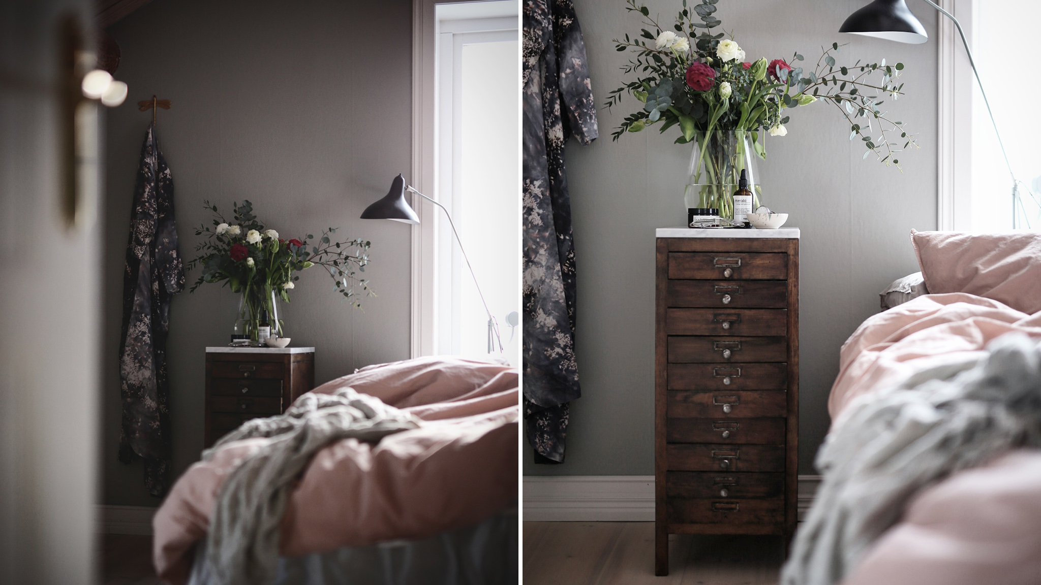 lena Lidman maler med signaturfargen Lenas Dusty Green