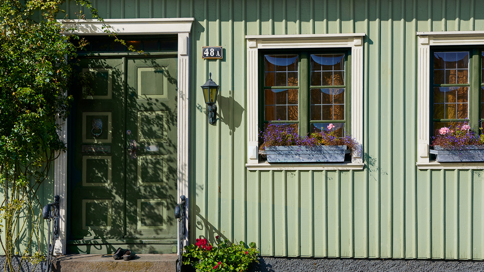 Grønne husfarger Grønne husfarger