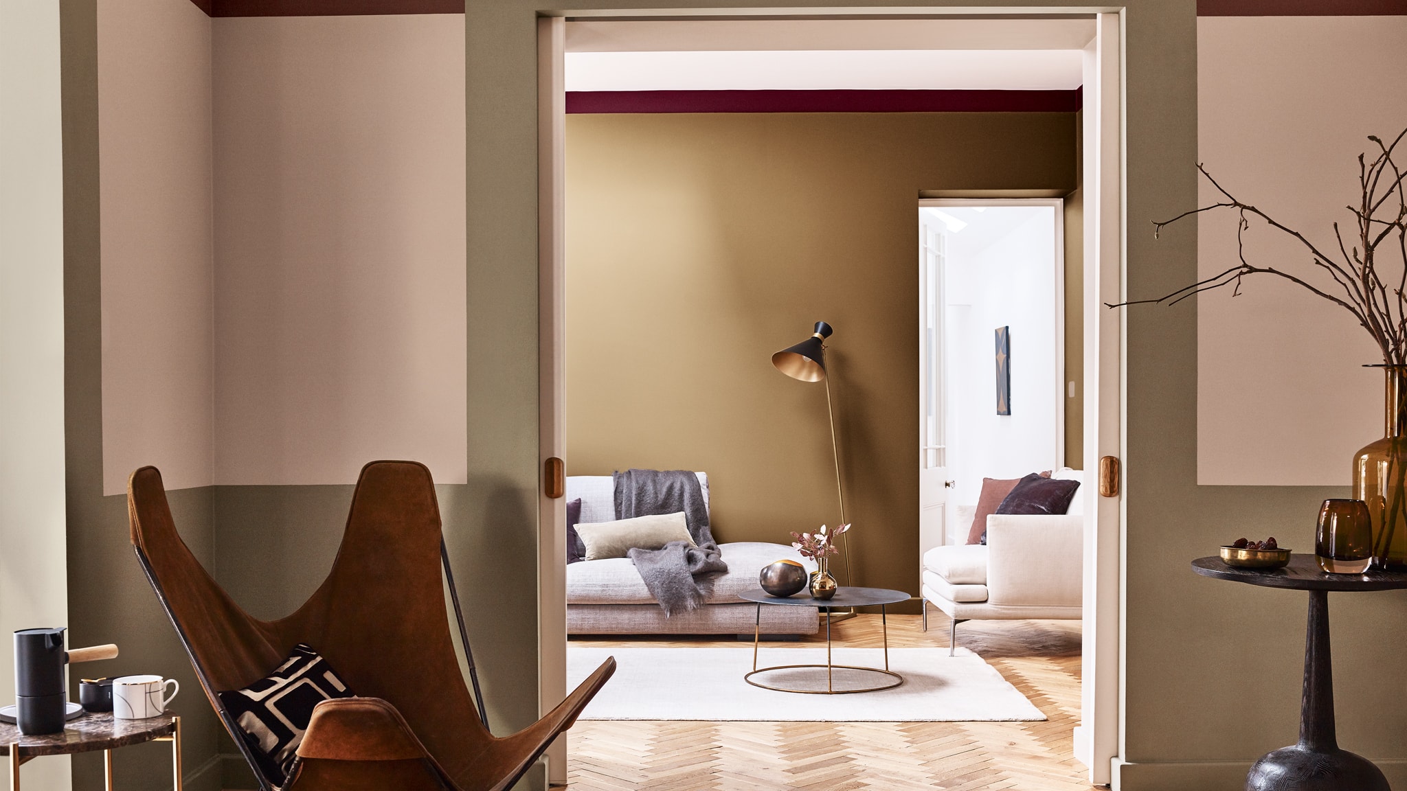 Idé til en beroligende stue Nordsjo-Colour-Futures-arets-farge-2019-Et-sted-a-tenke-Stue-Inspirasjon-Norge-31